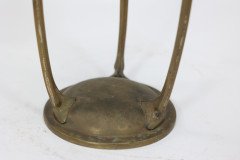 WMF, art Nouveau Hand Beaten Brass Chalice on Three Organic Supports - Thumbnail 11