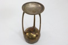 WMF, art Nouveau Hand Beaten Brass Chalice on Three Organic Supports - Thumbnail 13