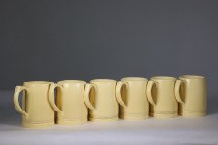 Keith Murray for Wedgwood. Rare Complete & Original Set of Six Lemonade Mugs - Thumbnail 6