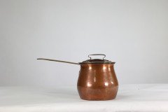 Birmingham Guild of Handicraft, Arts & Crafts Copper Chocolate Pan - Thumbnail 2