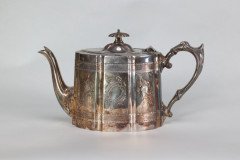 James Dixon & Sons. An Aesthetic Movement Electroplated Britannia Metal Tea Set - Thumbnail 3
