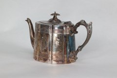 James Dixon & Sons. Aesthetic Movement Electroplated Britannia Metal Tea Set - Thumbnail 4