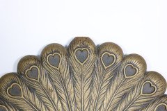 Aesthetic Movement c.1885 Cast Brass Peacock Trivet - Thumbnail 4