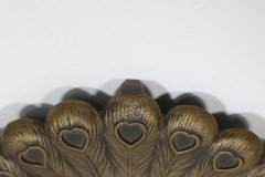 An Aesthetic Movement Heavy Cast Brass Peacock Trivet with Fine Detailing - Thumbnail 3