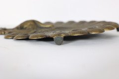 An Aesthetic Movement Heavy Cast Brass Peacock Trivet with Fine Detailing - Thumbnail 8