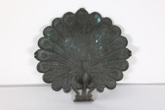 An Aesthetic Movement Heavy Cast Brass Peacock Trivet with Fine Detailing - Thumbnail 10