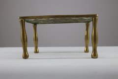 An Arts & Crafts Brass Trivet with Pierced Floral Decoration to the Top - Thumbnail 14