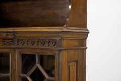 George Jack for Morris & Co., Two Fine Quality Aesthetic Movement Walnut Glazed Corner Cabinets - Thumbnail 12