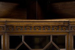 George Jack for Morris & Co., Two Fine Quality Aesthetic Movement Walnut Glazed Corner Cabinets - Thumbnail 10