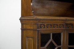 George Jack for Morris & Co., Two Fine Quality Aesthetic Movement Walnut Glazed Corner Cabinets - Thumbnail 9