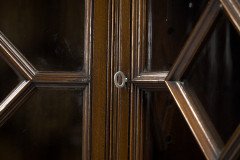 George Jack for Morris & Co., Two Fine Quality Aesthetic Movement Walnut Glazed Corner Cabinets - Thumbnail 18