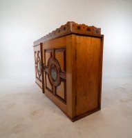 An Aesthetic Movement Ash & Fiddle Back Wall Cabinet - Thumbnail 4