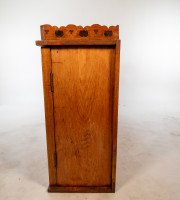 An Aesthetic Movement Ash & Fiddle Back Wall Cabinet - Thumbnail 5