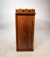 An Aesthetic Movement Ash & Fiddle Back Wall Cabinet - Thumbnail 13
