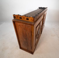 An Aesthetic Movement Ash & Fiddle Back Wall Cabinet - Thumbnail 15