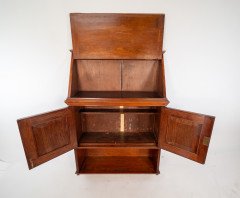 Aesthetic Movement Walnut Shelf Cabinet In the style of E. W. Godwin - Thumbnail 4