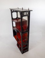 Heals & Son. An Anglo-japanese Aesthetic Movement Set of Wall Shelves with Japanese Fretwork Decoration - Thumbnail 2