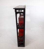 Heal's & Son, anglo-Japanese Oak Wall Shelf with Fretwork, Aesthetic Movement - Thumbnail 5