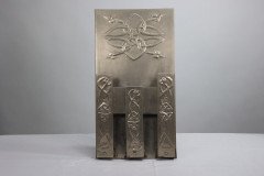 Margaret Gilmour School. Arts & Crafts Silver Plated Celtic Decorated Wall Rack - Thumbnail 2