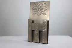 Margaret Gilmour School. Arts & Crafts Silver Plated Celtic Decorated Wall Rack - Thumbnail 3
