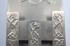 Margaret Gilmour School. Arts & Crafts Silver Plated Celtic Decorated Wall Rack - Thumbnail 8