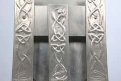 Margaret Gilmour School. Arts & Crafts Silver Plated Celtic Decorated Wall Rack - Thumbnail 7