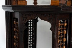 Jackson & Graham Attributed, a Fine Quality Moorish Mahogany Overmantel or Wall Shelf - Thumbnail 2