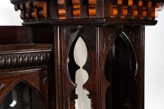 Jackson & Graham Attributed, a Fine Quality Moorish Mahogany Overmantel or Wall Shelf - Thumbnail 8