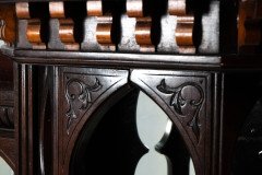 Jackson & Graham Attributed, a Fine Quality Moorish Mahogany Overmantel or Wall Shelf - Thumbnail 9