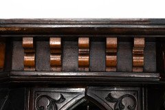Jackson & Graham Attributed, a Fine Quality Moorish Mahogany Overmantel or Wall Shelf - Thumbnail 12