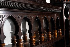 Jackson & Graham Attributed, a Fine Quality Moorish Mahogany Overmantel or Wall Shelf - Thumbnail 15