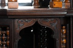 Jackson & Graham Attributed, a Fine Quality Moorish Mahogany Overmantel or Wall Shelf - Thumbnail 19