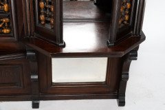Jackson & Graham Attributed, a Fine Quality Moorish Mahogany Overmantel or Wall Shelf - Thumbnail 21