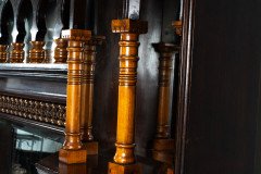 Jackson & Graham Attributed, a Fine Quality Moorish Mahogany Overmantel or Wall Shelf - Thumbnail 26