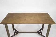 Sidney Barnsley Attributed, a Rare Cotswold School Arts & Crafts Hayrake Oak Dining Table - Thumbnail 4