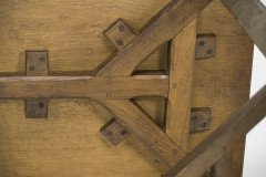 Sidney Barnsley Attributed, a Rare Cotswold School Arts & Crafts Hayrake Oak Dining Table - Thumbnail 15