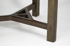 Sidney Barnsley Attributed, a Rare Cotswold School Arts & Crafts Hayrake Oak Dining Table - Thumbnail 12