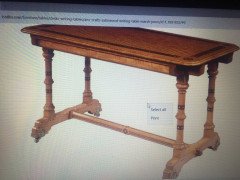 Charles Bevan for Marsh and Jones of Leeds. A Gothic Revival walnut side table with a burr walnut top - Thumbnail 12