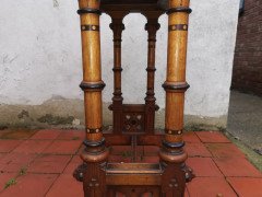 Charles Bevan for Marsh and Jones of Leeds. A Gothic Revival walnut side table with a burr walnut top - Thumbnail 10