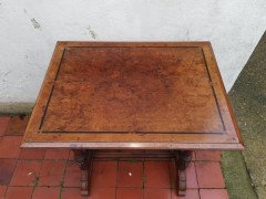 Charles Bevan for Marsh and Jones of Leeds. A Gothic Revival walnut side table with a burr walnut top - Thumbnail 5