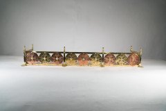 W. A. S. Benson & Heywood Sumner. Rare Arts & Crafts Brass & Copper Fire Fender - Thumbnail 2
