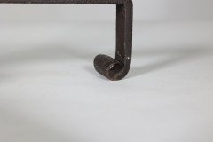 Thornton & Downer ( attributed. ). A Pair of Arts & Crafts Cotswold School Handmade Steel Fire Dogs - Thumbnail 15