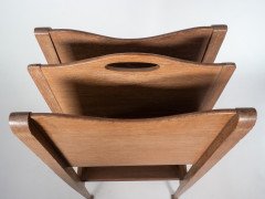 Glasgow School. George Walton, Style of. Arts & Crafts Oak Magazine & Book Rack - Thumbnail 6