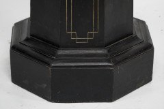 Dr Christopher Dresser (style of). An Aesthetic Movement ebonized and gilded pedestal torchère - Thumbnail 13