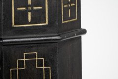 Dr Christopher Dresser (style of). An Aesthetic Movement ebonized and gilded pedestal torchère - Thumbnail 8
