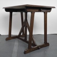 A. W. N. Pugin (after a Design By). A Late 20th Century Gothic Revival Oak Table - Thumbnail 4