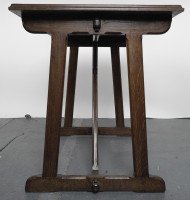 A. W. N. Pugin (after a Design By). A Late 20th Century Gothic Revival Oak Table - Thumbnail 5