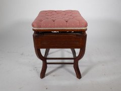 Jas Shoolbred. Aesthetic Movement Adjustable Height Piano Stool - Thumbnail 2