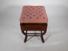 Jas Shoolbred. Aesthetic Movement Adjustable Height Piano Stool - Thumbnail 3