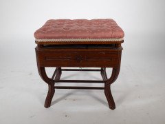 Jas Shoolbred. Aesthetic Movement Adjustable Height Piano Stool - Thumbnail 5